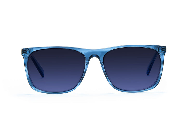 lentes de sol azules lentes corvus bay azul marino lentes azules